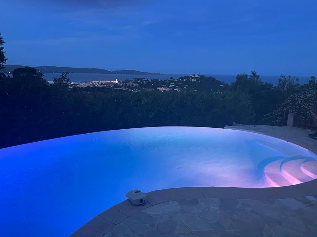 4-Star Private Villa With Heated Pool And Panoramic Sea View At Gulf De Saint Tropez Cavalaire-sur-Mer Exterior foto